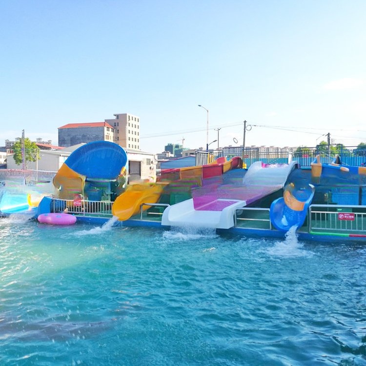 Funny Kids Water Park Playground Slide Family Water Slide