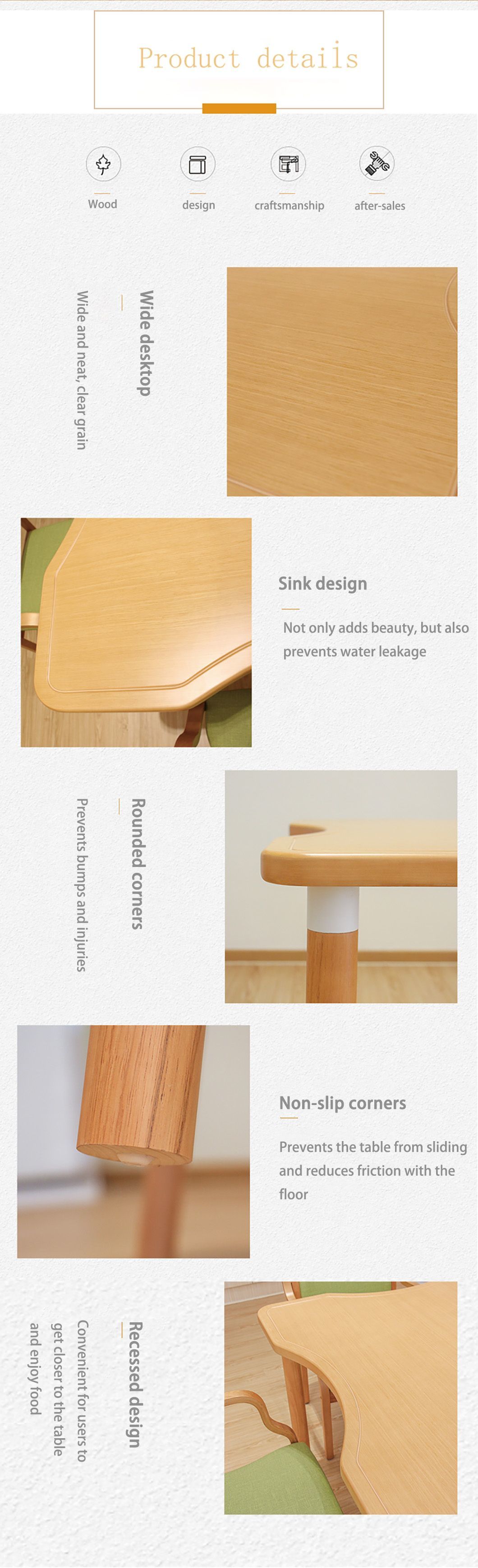 Cafe Scandinavian Style Hotel Table Antique Wooden Restaurant Table