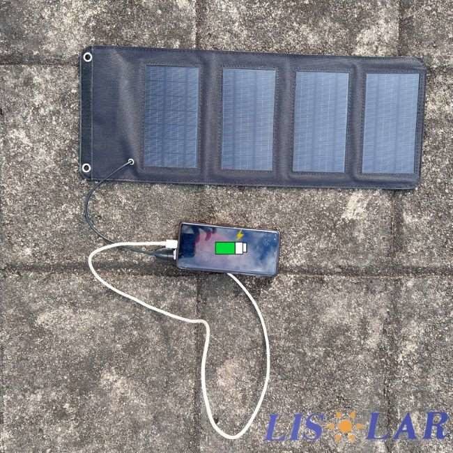 7W 4.7V Portable Solar Power Bag Lightweight Foldable Solar Phone Charger
