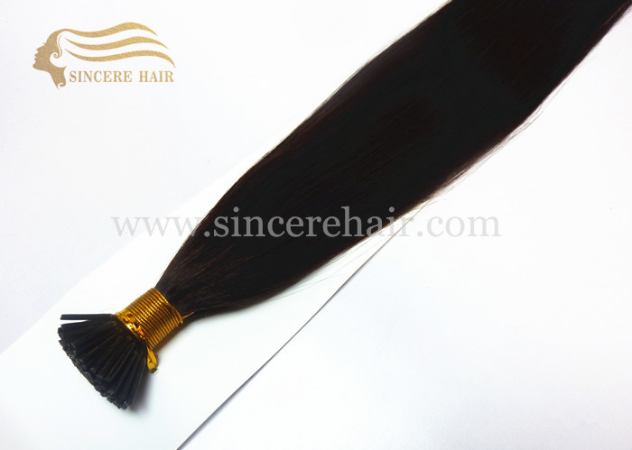 55 CM Double Drawn Virgin Human Hair Extensions Flat-Tip for sale - Black Fusion Flat Shape Hair Extension for sale