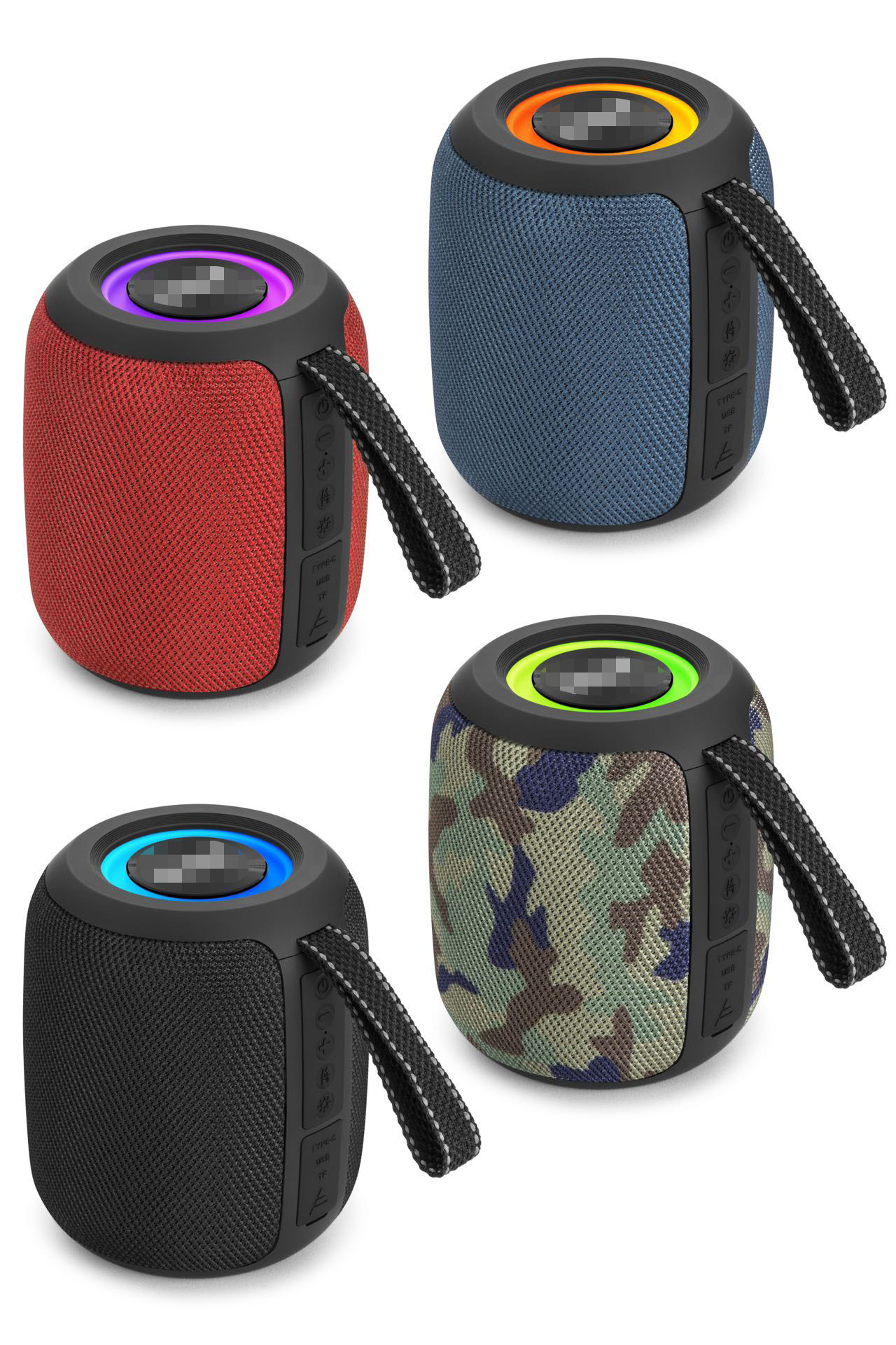 Portable 10W Hi-Fi Running Marquee Radio Bluetooth Speaker with Lights, Suitable for pairing with a TV or projector to enjoy high-quality home audio