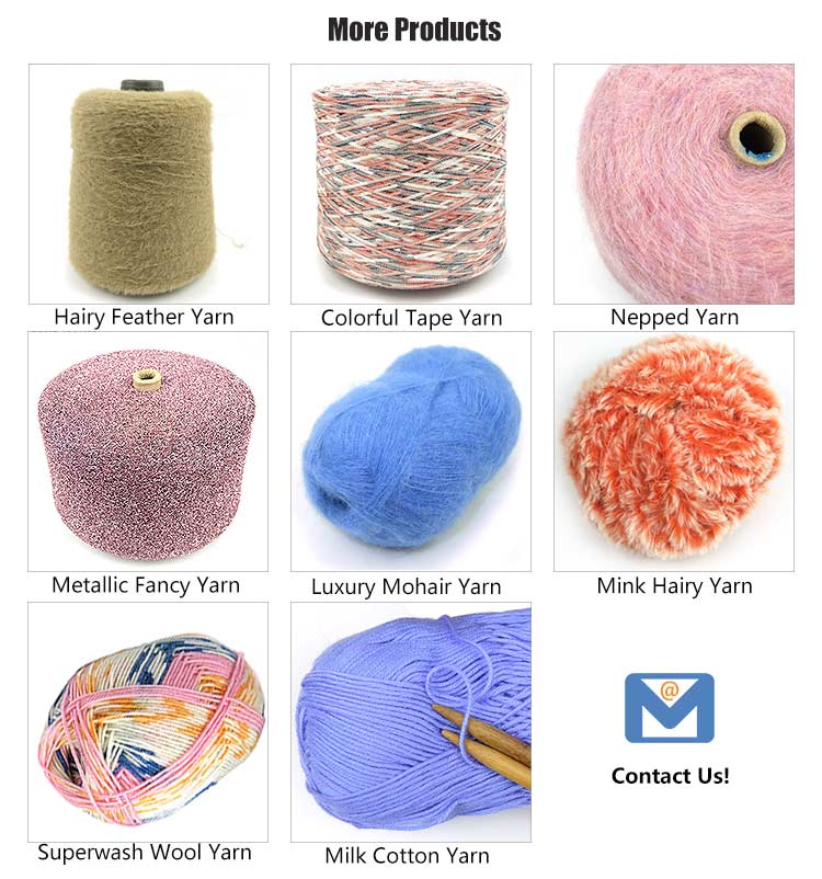 Soft Fur Feather Angora Rabbit Yarn Soft Wool Yarn