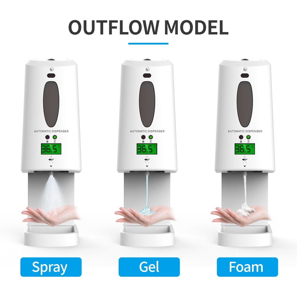 Auto Hand Sanitizer Dispenser with Intelligent Sensing Non Contact Infrared Thermometer