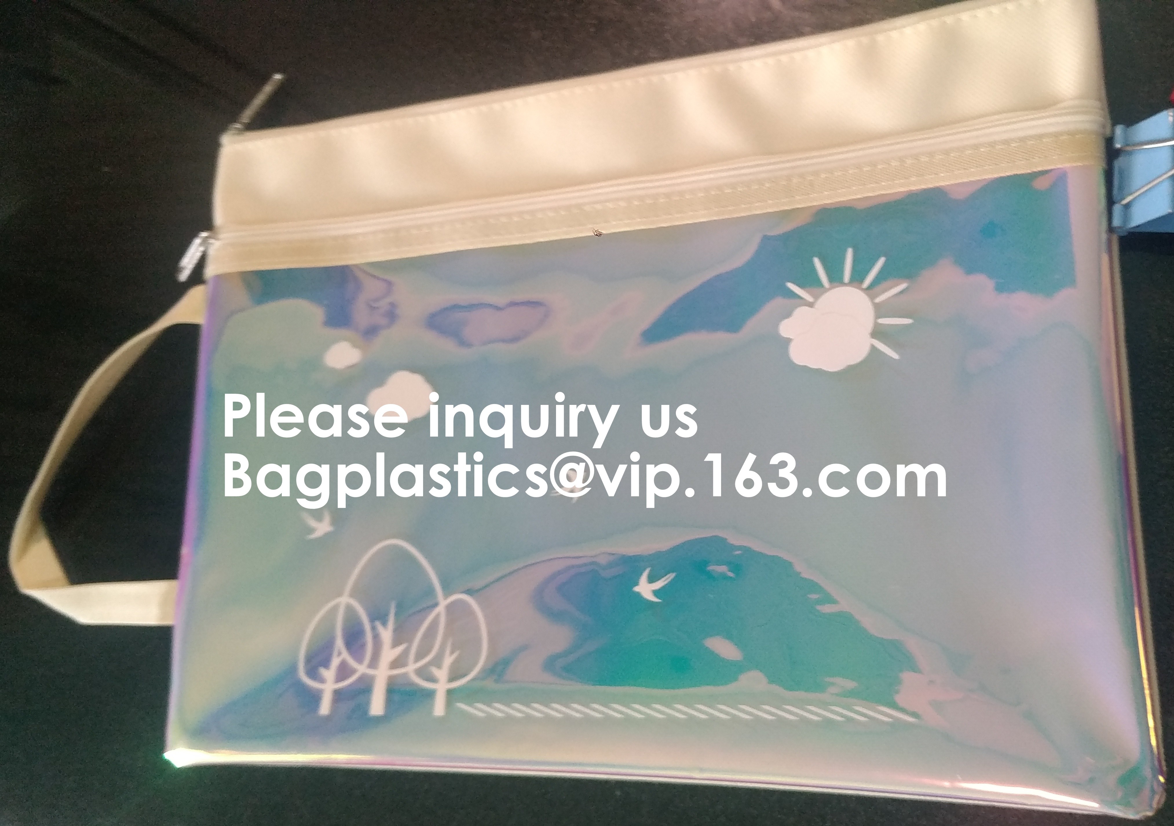 Resealable Clear Reclosable Stand Up Pouches Plastic Seal Zip Lock Bags Poly Bag,gridding document zip bag with metal ho