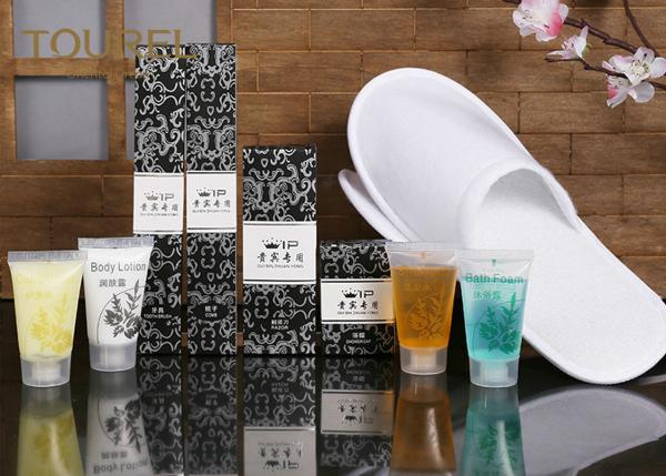 Quality Custom Logo Printing Luxury Hotel Room Amenities With Plant Essential for sale