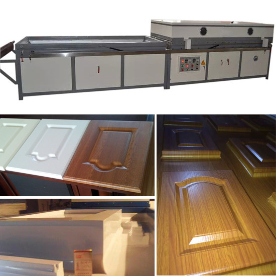 WPC door PVC foil veneer vacuum membrane press machine