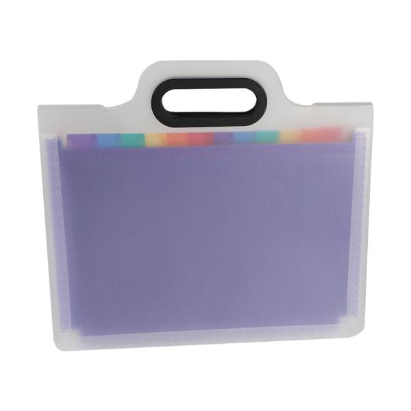 12 Pocket A4 PP Folder Portable Waterproof and Convenient Index Storage Solution