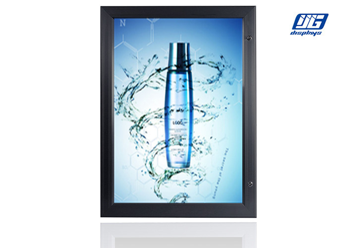 Waterproof LED Advertising Boards Door Open Lockable Silver Frame Silk - Screen Printing LGP