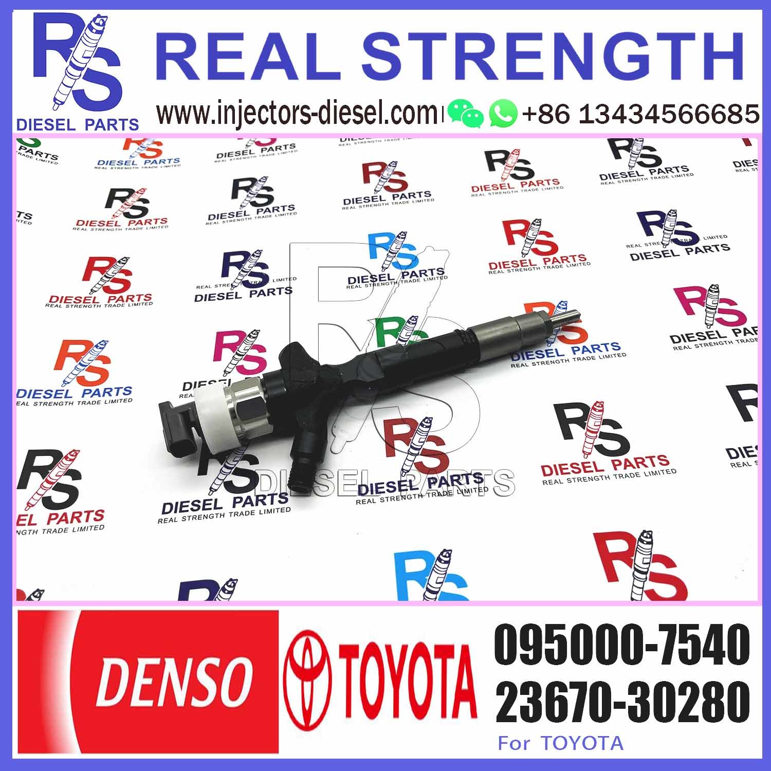 23670-39316 095000-7540 With injector nozzles diesel injectors And Diesel common rail fuel injector
