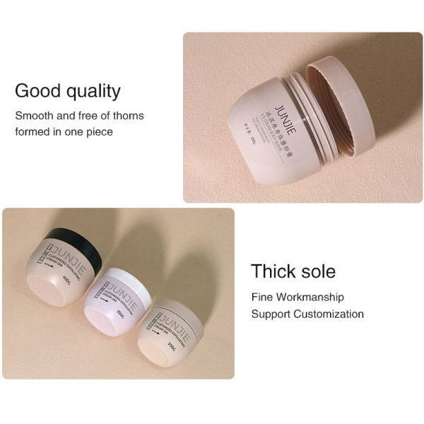 Plastic Cosmetic Jars Ideal For Cosmetic Containers Body Scrub Creams Face Lotions And Skincare Packaging With Sturdy Wide Bowl Lids