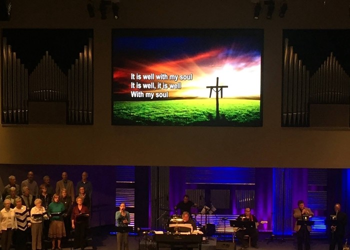 Terrific Visual Effect Silent Stage Backdrop Video Wall Led Church Screen