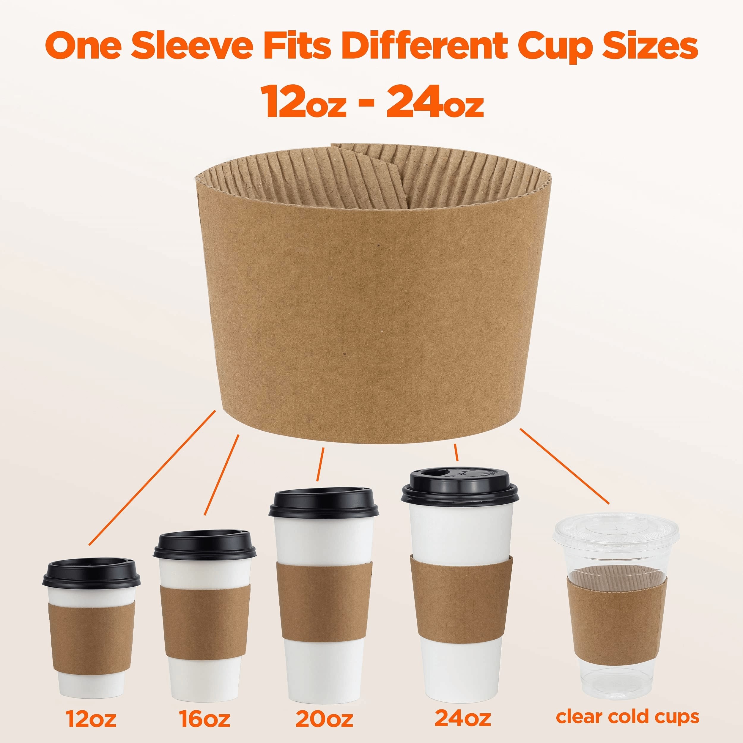 Custom Disposable Paper Coffee Cup Sleeve Reusable And Eco Friendly