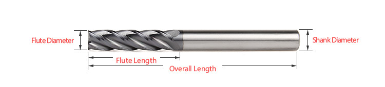 8mm Solid Tungsten Carbide End Mills For Aluminum