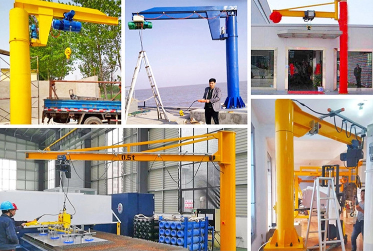 Galvanized Coating 7T Pillar Mounted Jib Crane With Anti Collision System
