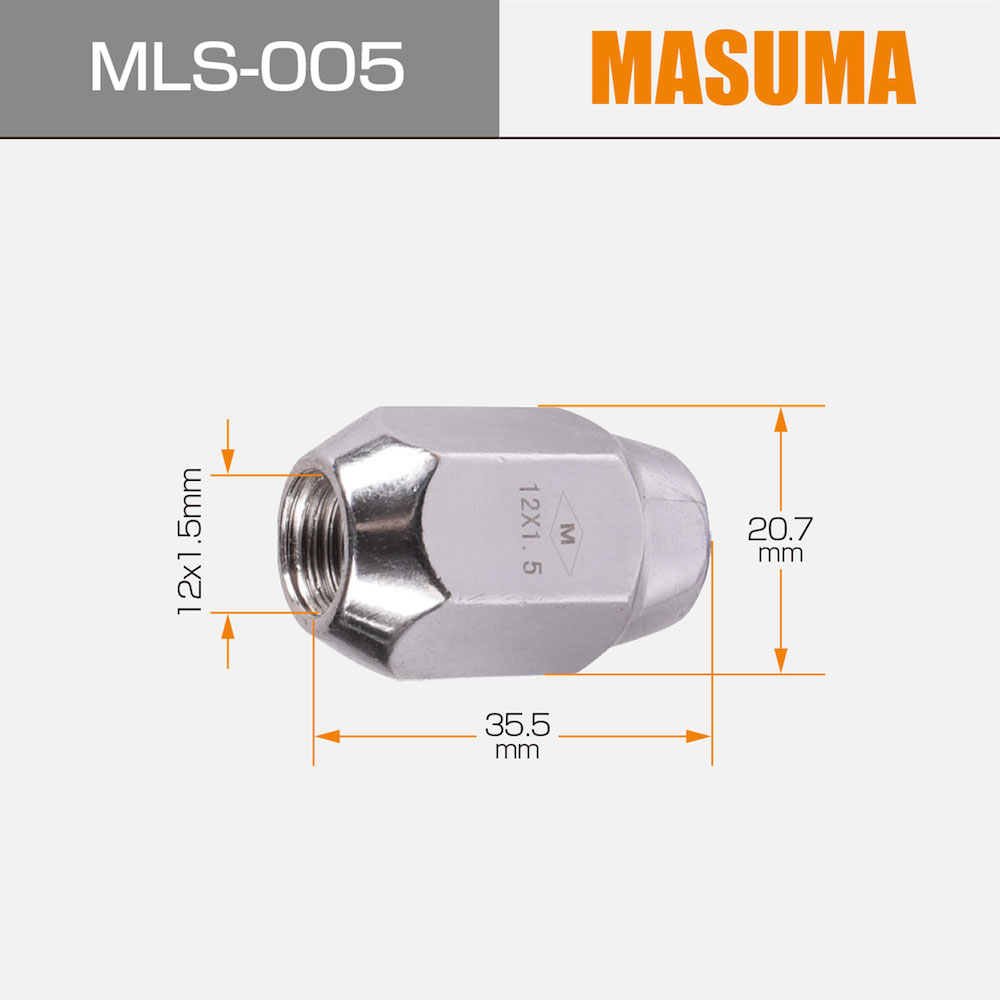 Steel Wheel Nut for MLS-005 MASUMA Vehicles Accessories Other Auto Parts Competitive