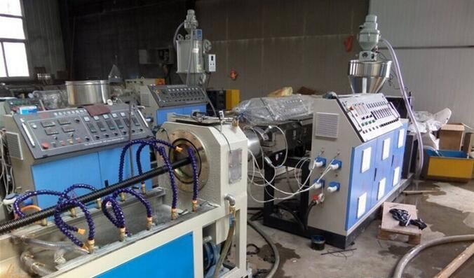Single Screw Sprial Corrugated Pe Pipe Extrusion Line Fully automatic