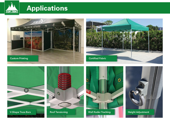 4x4m Custom Color Event Pop Up Tent Outdoor Folding Tent For Trade Show Display