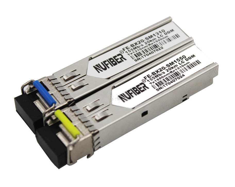 155Mb/S 120km CWDM SFP Transceivers Duplex LC 1270nm 1610nm SM DDM