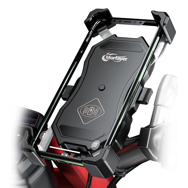 IP66 15W Usb Motorcycle Wireless Charger Mount Handbar
