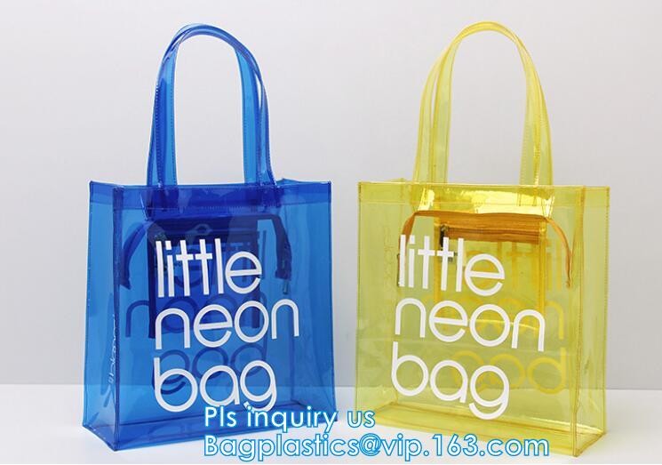 Summer new PVC transparent crystal jelly single shoulder bag Lash leisure beach bag handbag, Purse PVC Beach Clear Handb