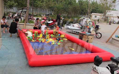 Giant Inflatable Swimming Pool , Customized Size Kids Blow Up Pool