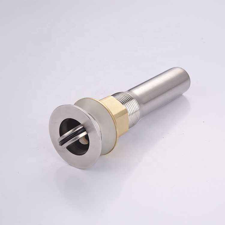 Polished Bathroom Drain Fittings 304 Stainless Steel Pop Up Brushed Nickel Sink Stopper