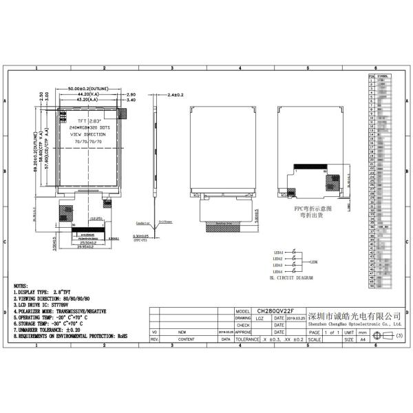 240x320 Color TFT Lcd Display 2.8inch SPI MCU RGB Multi-interface