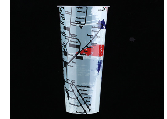 Printing Disposable Plastic Cups Color Printed IML In Mold Label