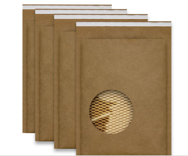 Large Self - Seal Bubble Mailers Honeycomb Paper Padded Biodegradable Cushion