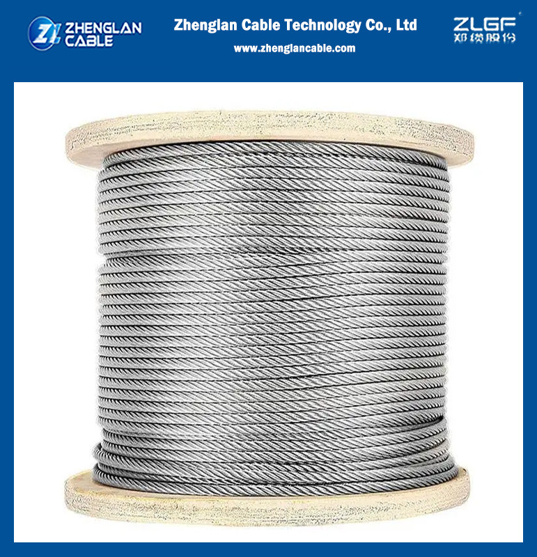 Gsw 50mm2 Galvanized Steel Strand Overhead Bare Conductor Astm A363