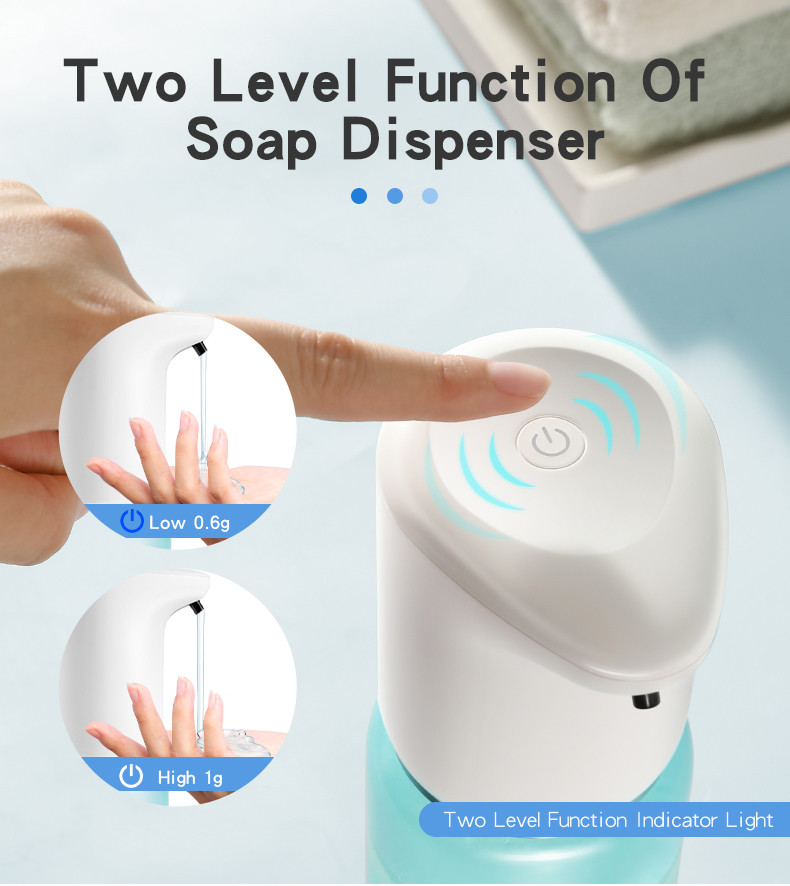 ABS 13.4oz IPX5 Alcohol Hand Sanitiser Gel Dispenser 3 Gears Automatic