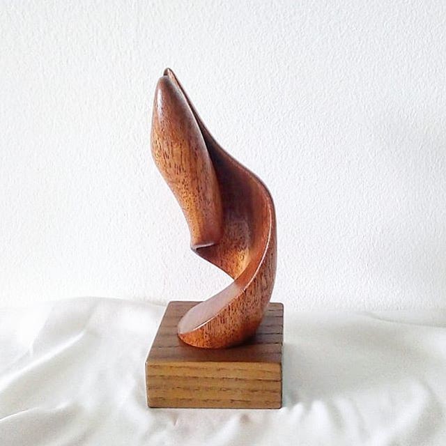 Black Walnut Beech Wood Carving Artwork Exquisite Workmanship For Home