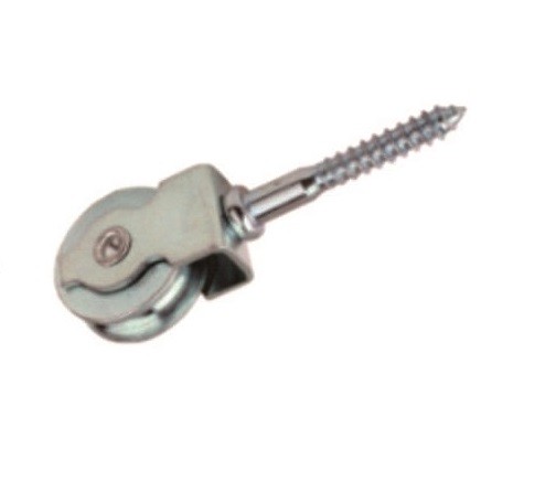 Steel Bolt Screw Diecast Wire Pulling Pulley 1/4''