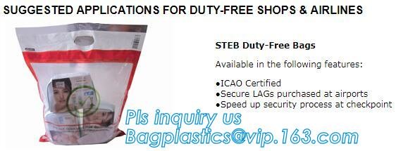 Security plastic bag with adhesive tape for cash, plastic money bag, Security Money Cash Bag For Airport/Bank and police