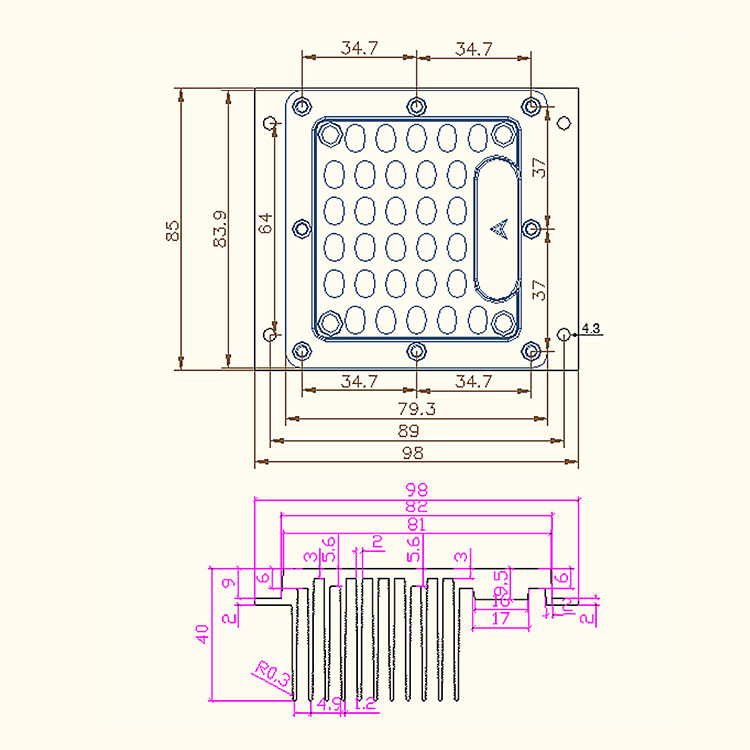 White Color 1500mA LED Flood Light Module 4000K Color Temperature