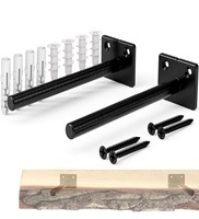 Stainless Steel Hidden Metal Floating Wall Mounted Shelf Brackets for Durability