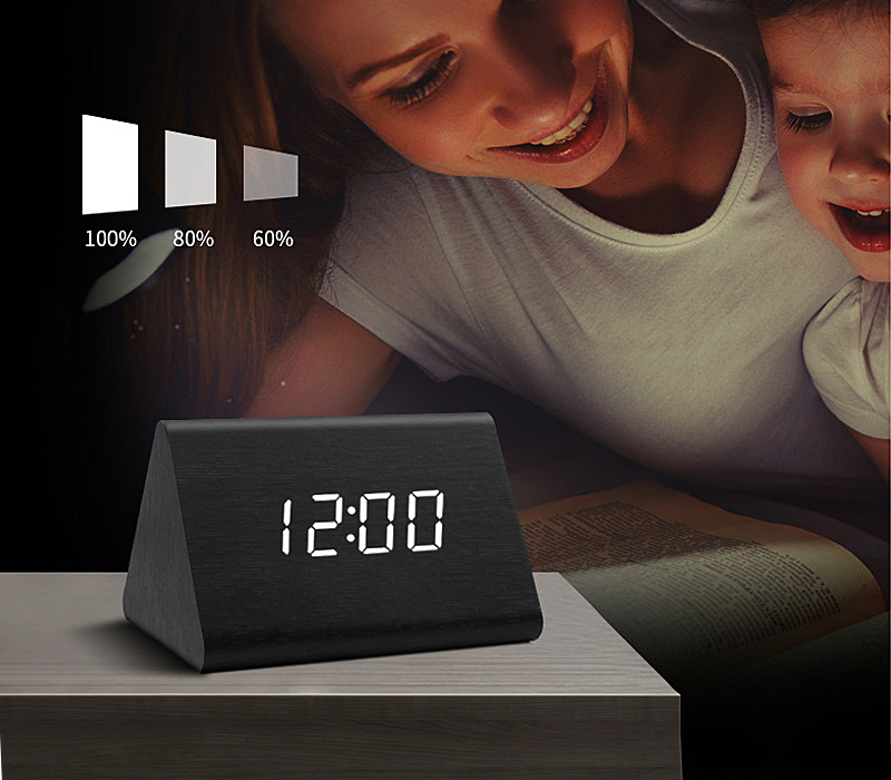 Smart Mini FM Portable Clock Radio With LED Light Bluetooth Speaker