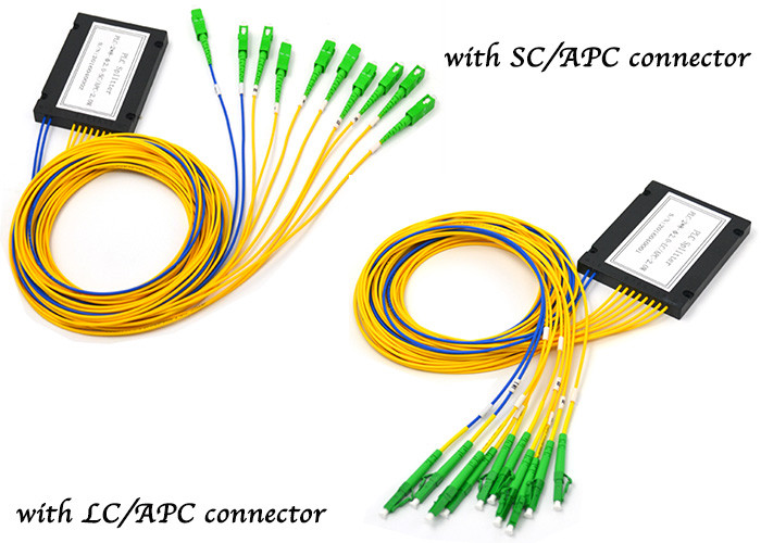 2X8 Fiber Optic Splitter Box Fiber To The Home 2m LSZH PVC Material