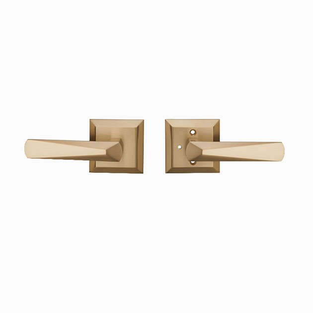 Luxury Bathroom American Door Handles Hardware Brass Lever door handles