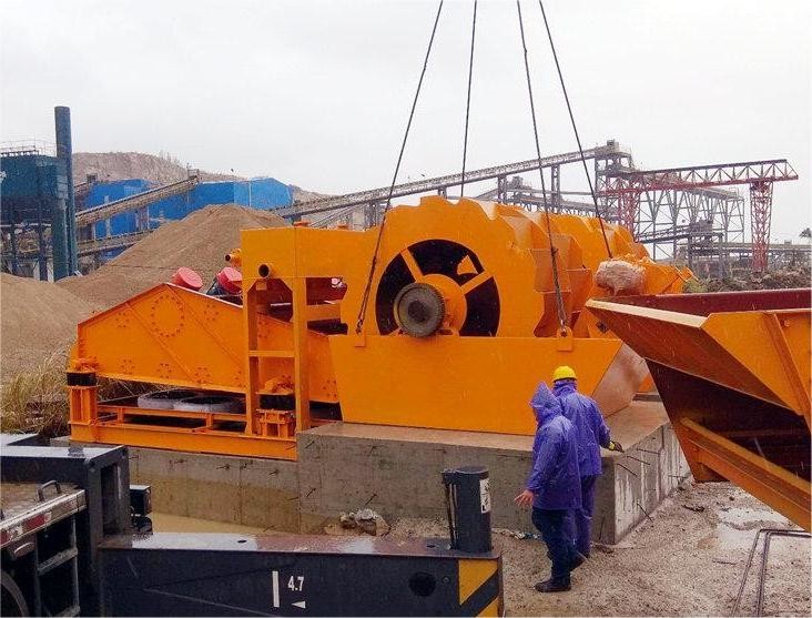 Granite Limestone Pebbles Wheel Sand Washing Machine Supplier