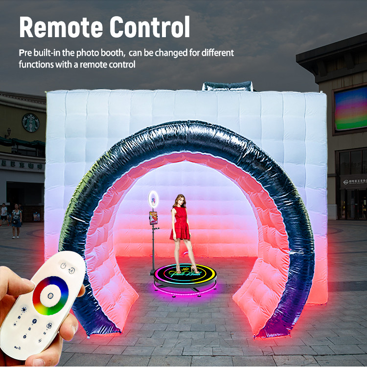 FCC 360 Photo Booth Enclosure Camera Shape Inflatable Photo Booth Enclosure