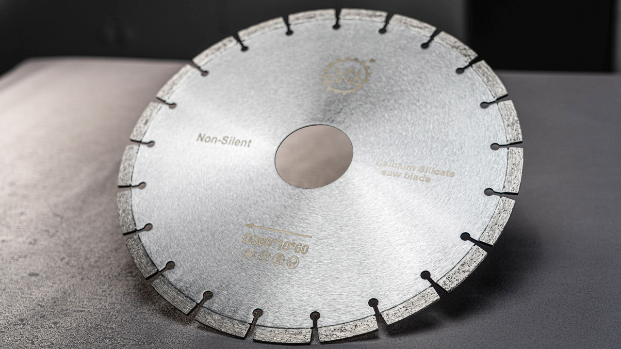 Silver Professional 12inch Diamond Circular Saw Blade For Calcium Silicate Cutting Disc