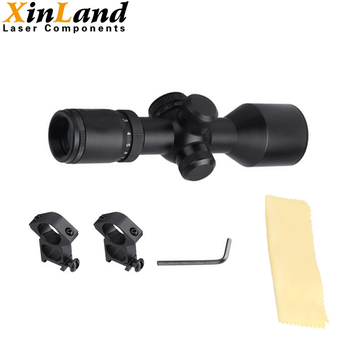 3-9x40 Crosshair Reticle Compact Illuminated Optical Hunting Scope With Free Mounts