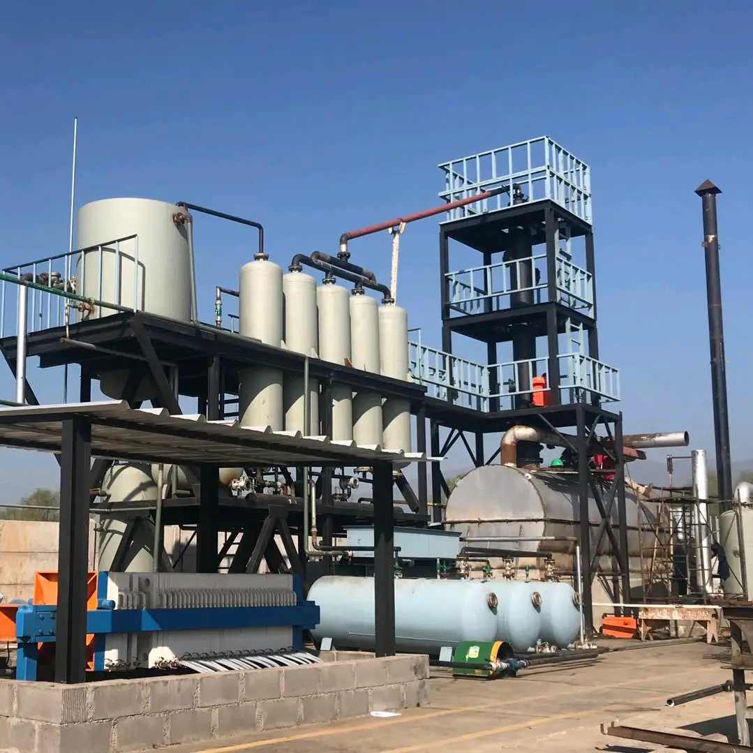 30000 kg Continuous Production Diesel Machine Oil Recycle Refinery for Energy Mining