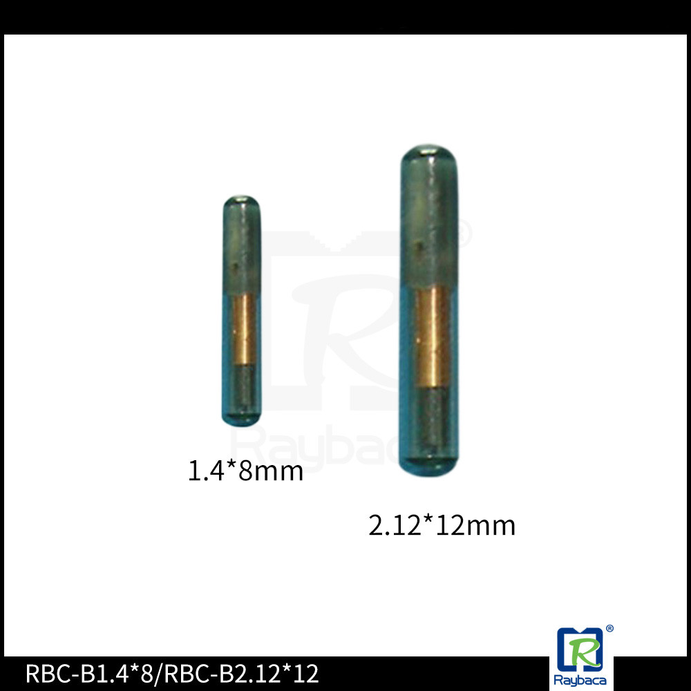 ICAR certified 1.4 X 8mm Animal ID Microchip Transponder chip RFID Glass Tag