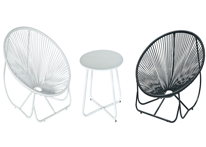 Fire Resistant Garden Rattan Set Acapulco Rattan Chair Set High Temperature Tolerant