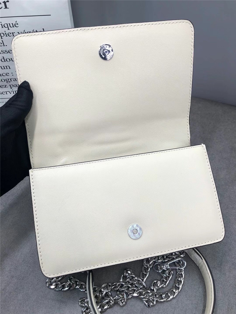 Authentic Crocodile Skin Women White Flap Bag Genuine Alligator Leather Lady Small Purse Female Single Shoulder Bag