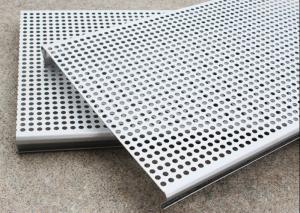 China PVC Coated 3003H24 Aluminum Perforated Metal Ceiling Tiles Suspended on sale