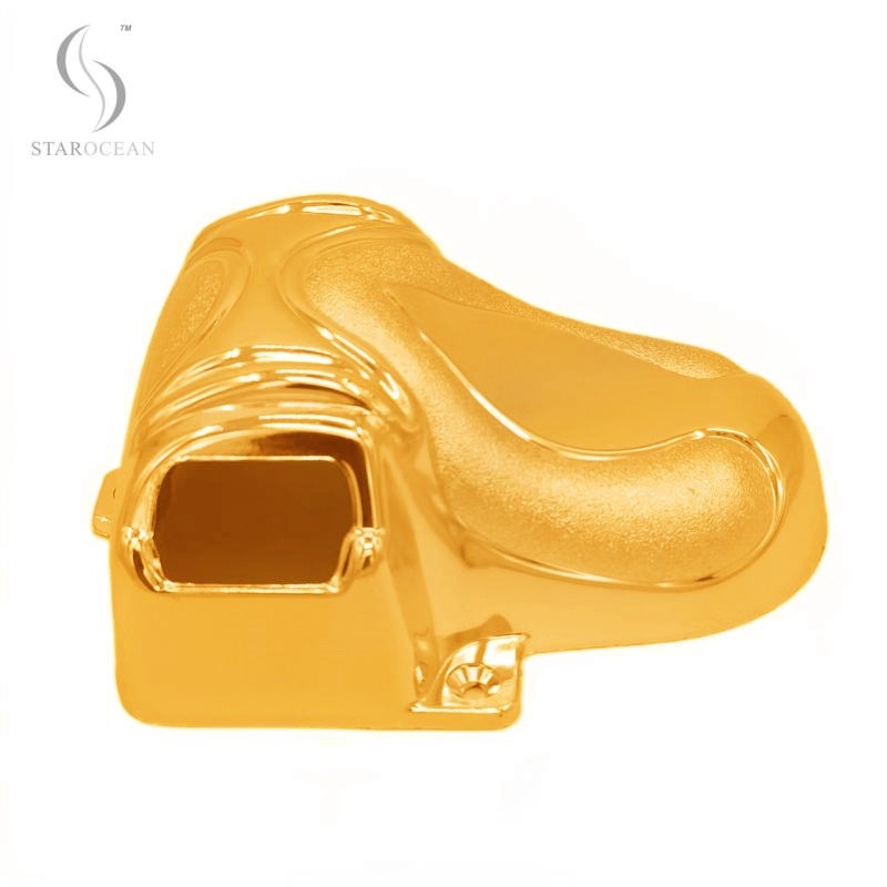 Customized Gold PP Electroplated Coffin Corner Funeral Hardware Decoration 5#G