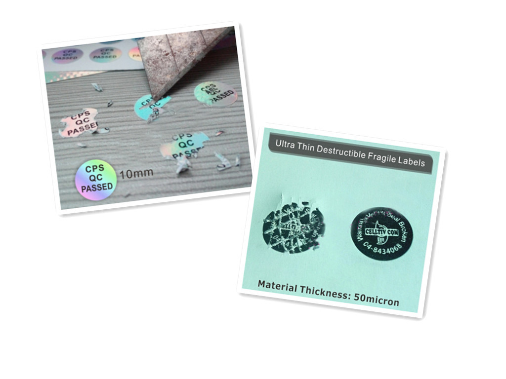 Round Anti Tamper Tags In Rolls Anti - Tamper Estructive Materials